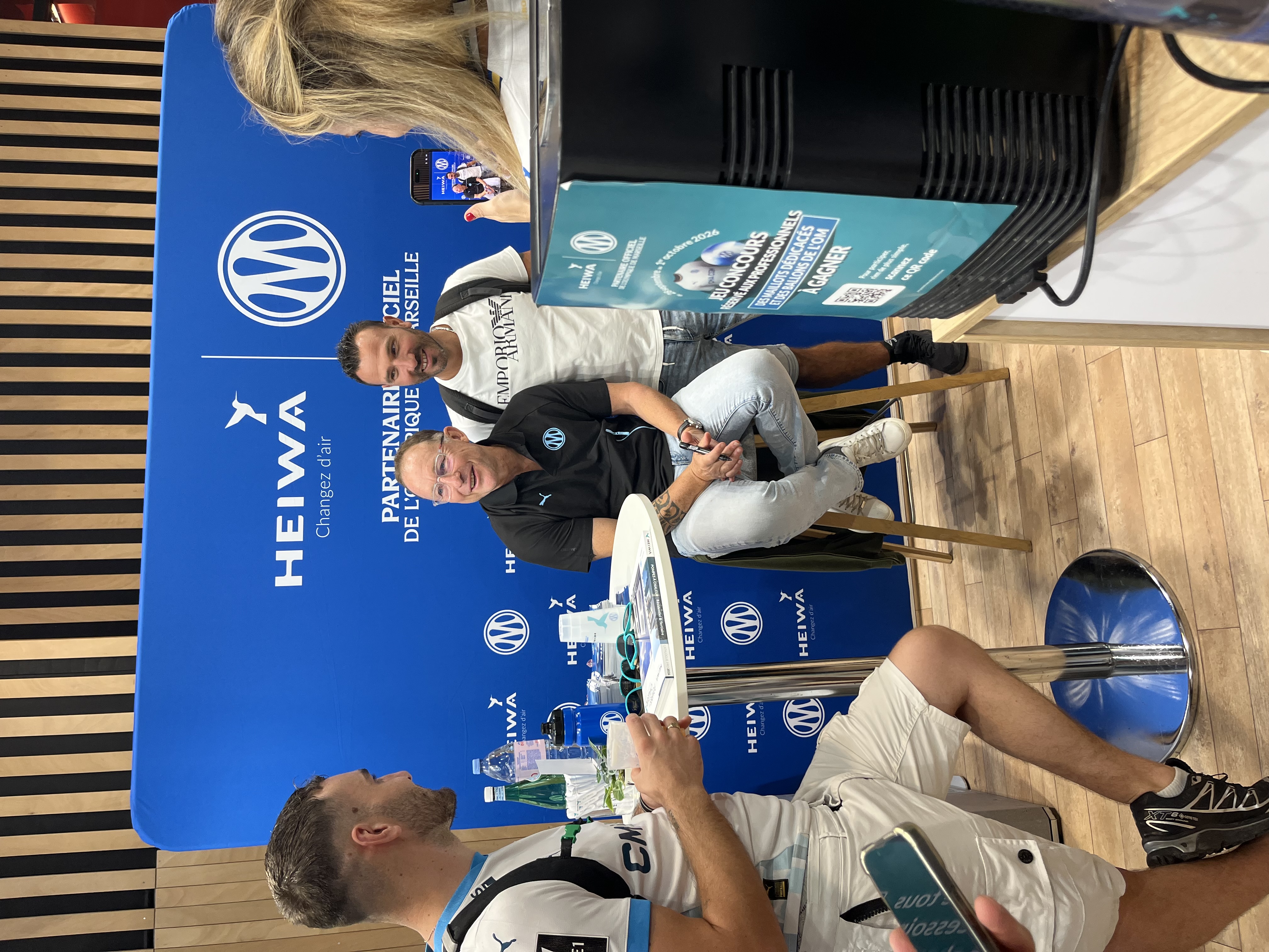 Jean-Pierre Papin sur le stand Heiwa à Interclima 2026