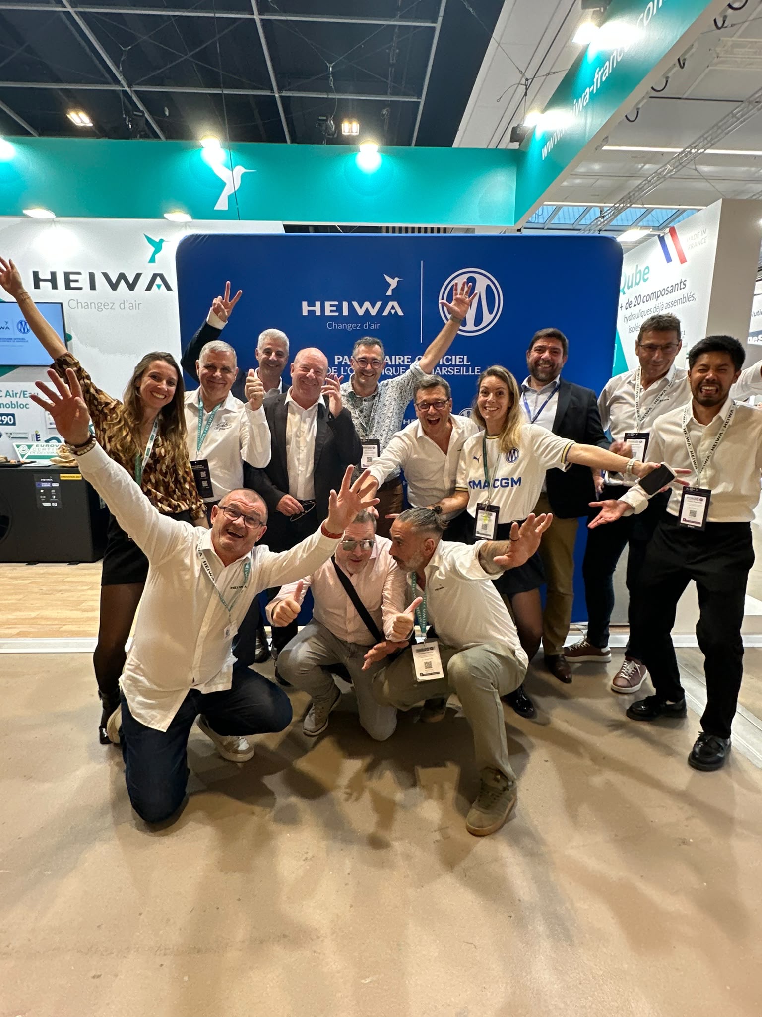 L'&eacute;quipe Heiwa sur le stand Interclima 2026