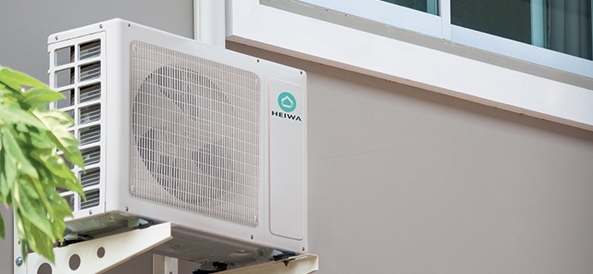 les avantages du R32 climatisation Heiwa photo d'un groupe extérieur heiwa