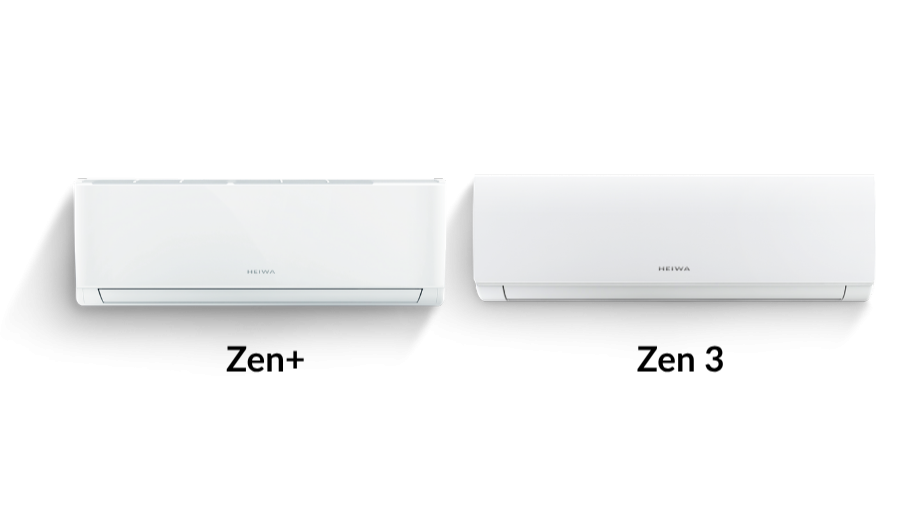 Climatiseur résidentiel Heiwa Zen+ et Zen 3