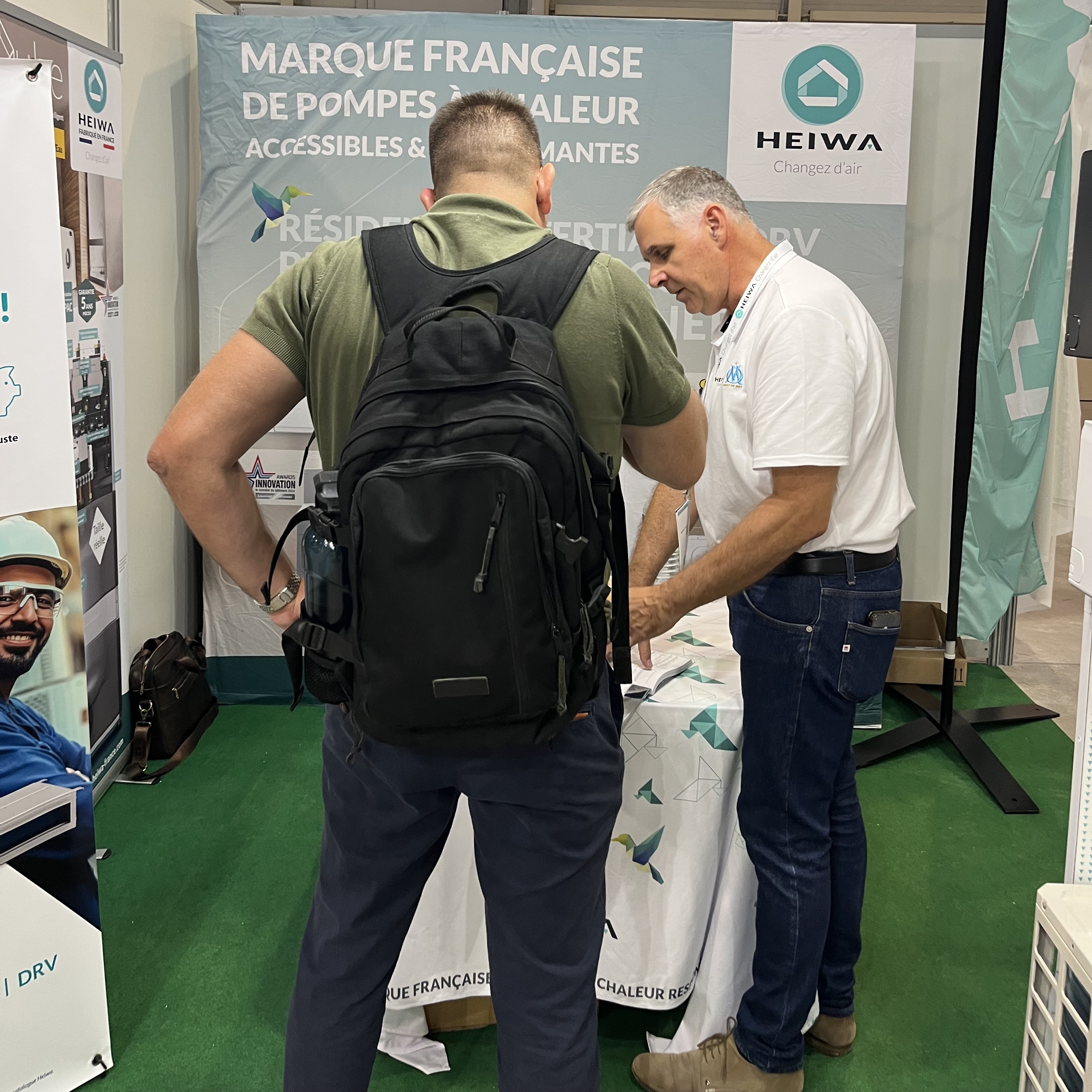Présentation produit et fiche technique Heiwa sur le stand